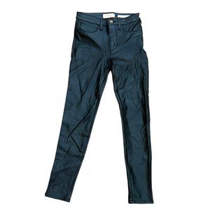Vintage Women's Guess 1981 Power Skinny Faux Leather Pants Size 24‎